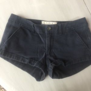 Abercrombie navy shorts size 2